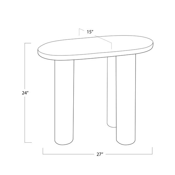 Gabrielle Marble End Table